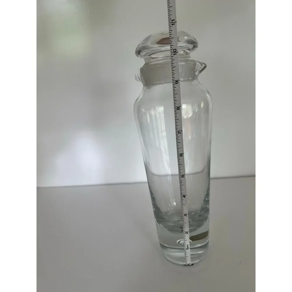 Kosta Boda Sweden Tall Crystal Decanter Art Collectible JL